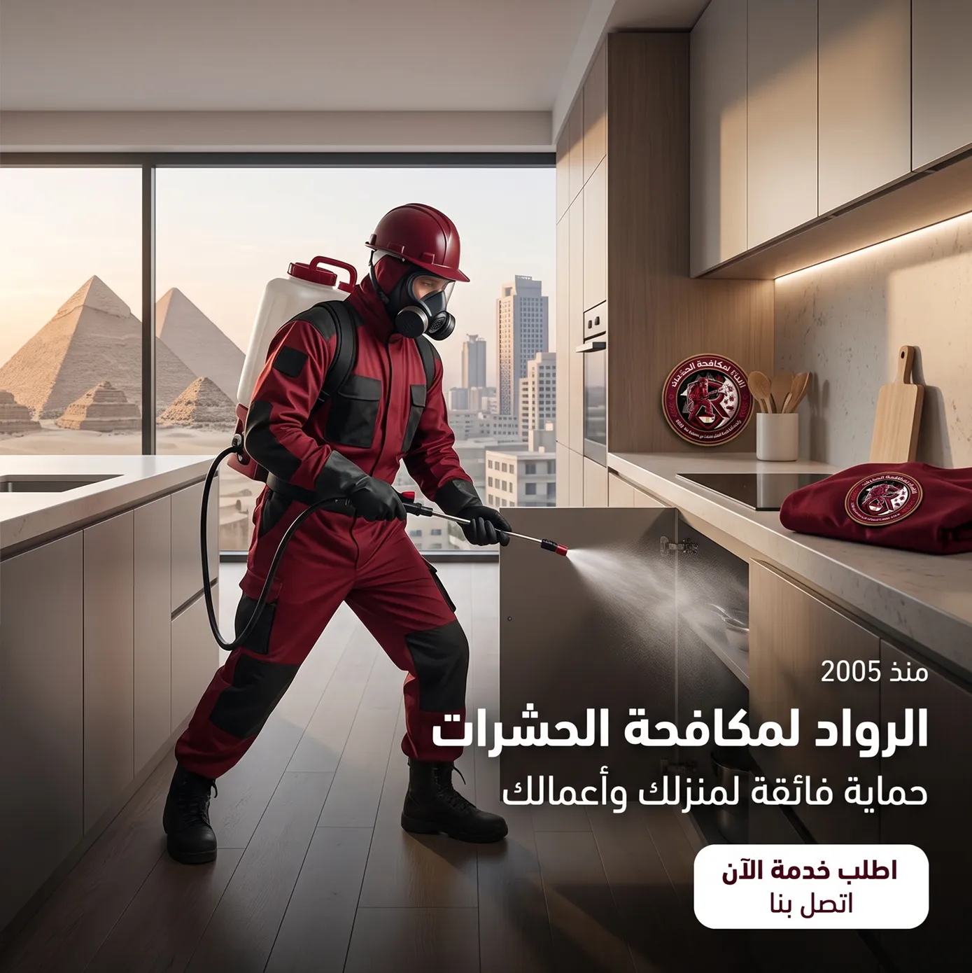 ريادة مكافحة الحشرات في مصر شركة الرواد للإبادة الشاملة